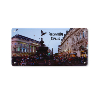 Piccadilly Circus Tin Plate Wall Sign, London landmark decor