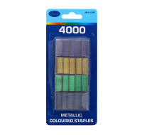 Metallic coloured staples 4000 pieces