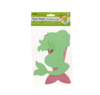24pc Mermaid Diecut Paper Shapes for crafting