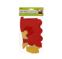 Diecut Paper Shapes Diy 24pc 2-layer/style Train/truck