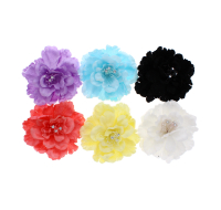 Assorted colour flower hair clips for adding style