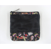COSMETICS BAG WITH MAKEUP PRINT