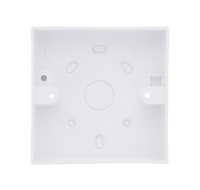1 GANG 20MM MOUNTING BOX WHITE