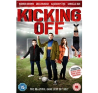 Kicking Off DVD with football theme