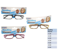 Rysons solid reading glasses with diamond detail