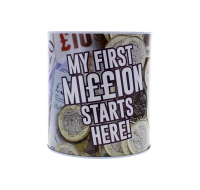 XL-Money Tin 'My First Million Starts Here' by Rysons