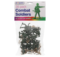 Rysons 35 Piece Green Plastic Toy Soldiers Set for wholesale