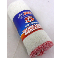 Five pack of reusable cotton dishcloths for bulk purchase