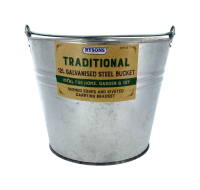 Galvanised steel bucket 12 litre capacity