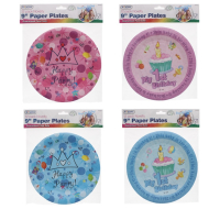 Rysons 12 Pack Novelty 9 Inch Paper Plates Wholesale