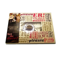 8 Pack 'Come Dine With Me' Invitation Card Set