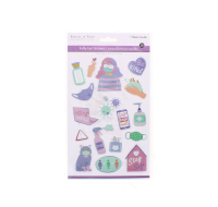3D Puffy Foil "Stay Safe" Sticker Sheet