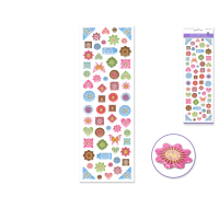 Button Medley Stickers 3D Pretty Patterns for crafts
