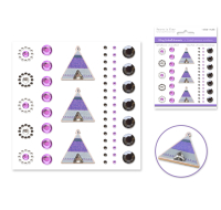 Bling embellishments in a unique tepee shape