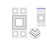 Bling Gem Shapes Squares Silver Studs for wholesale
