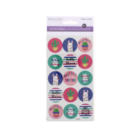 Celebration Llama Seal Stickers 9.4x17.5cm