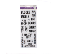 Clear Self-Adhesive Organisation Labels 5x12 inches