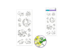 Art Therapy Glitter Stickers Birdie for craft projects