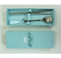 Steel chopsticks and spoon set