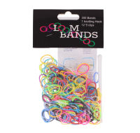 300 PCS Loom Bands in assorted colours for crafts