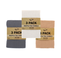 Waffle Texture Tea Towels 3 Pack