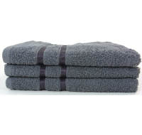 Satin Hand Towels Steel Colour