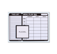 Magnetic meal planner set with two pieces for weekly planning