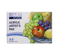 The Art Studio A4 Acrylic Pad 10 acid-free sheets