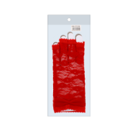 Fingerless red lace gloves for costumes and events