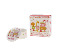 First Tooth Girl Ceramic Trinket Box for wholesale