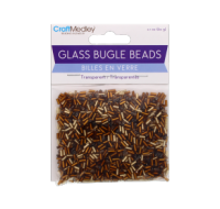 Glass Bugle Beads Cola Mix for jewellery and crafts