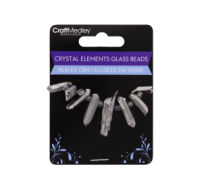 Crystal Elements Glass Beads Silver Mica