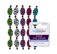 Safari Oval Strand Craft Medley in assorted colours