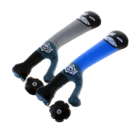 Inflatable bat and ball set ready for play