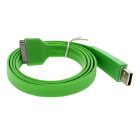 Wholesale iPhone 4 green 1 meter charging cable