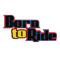 3D 'Born To Ride' Foam Sign 12 Inch