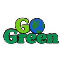 3D Go Green Foam Sign, twelve inch size