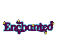 3D 12 inch 'Enchanted' foam sign