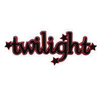 3D 'Twilight' Foam Sign, twelve inches in size