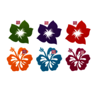 Assorted 14.5 Inch Felt Floral Wall Decorations