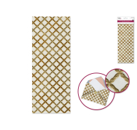 Designer Fabric Crop-It Sticker Luxe White for embellishment