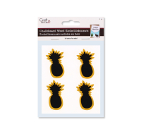 5cm Pineapple Chalkboard Stickers Pack of 4