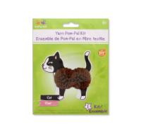 Diy Yarn Pom-pal Cat Craft Kit