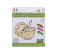 Diy Wooden Sewing Ornament Kit Sloth