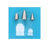Cake decorating nozzles and couplers set for baking