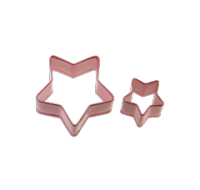 Star shaped cutter set, two pieces
