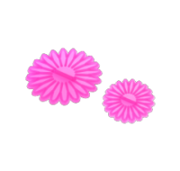 Large and small daisy embosser cake decorating accessory