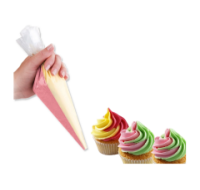 Large plastic piping bags for cake decorating, 3 pack