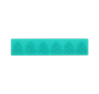 Cake decorating diamond grid embosser tool