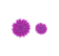 Cake decorating daisy embosser cutters for floral designs